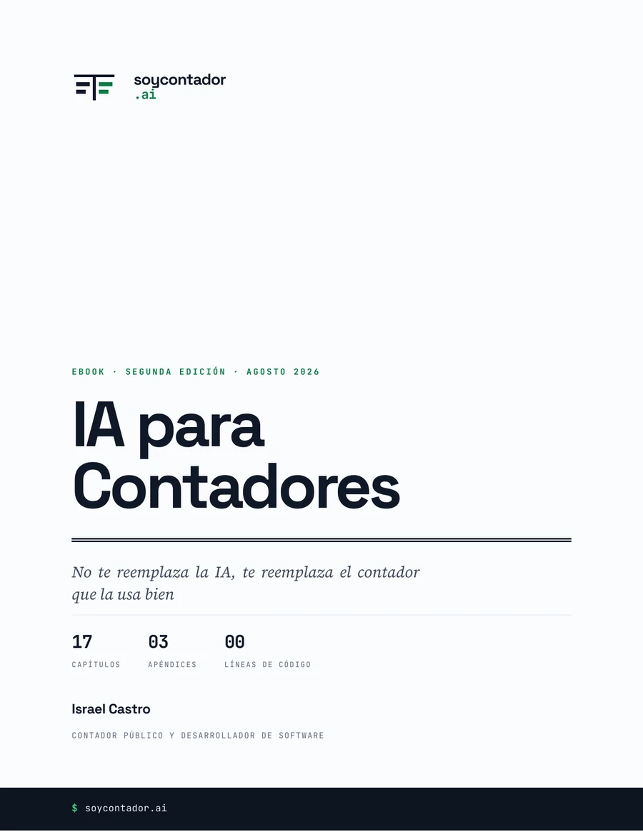 Portada de IA para Contadores, de Israel Castro